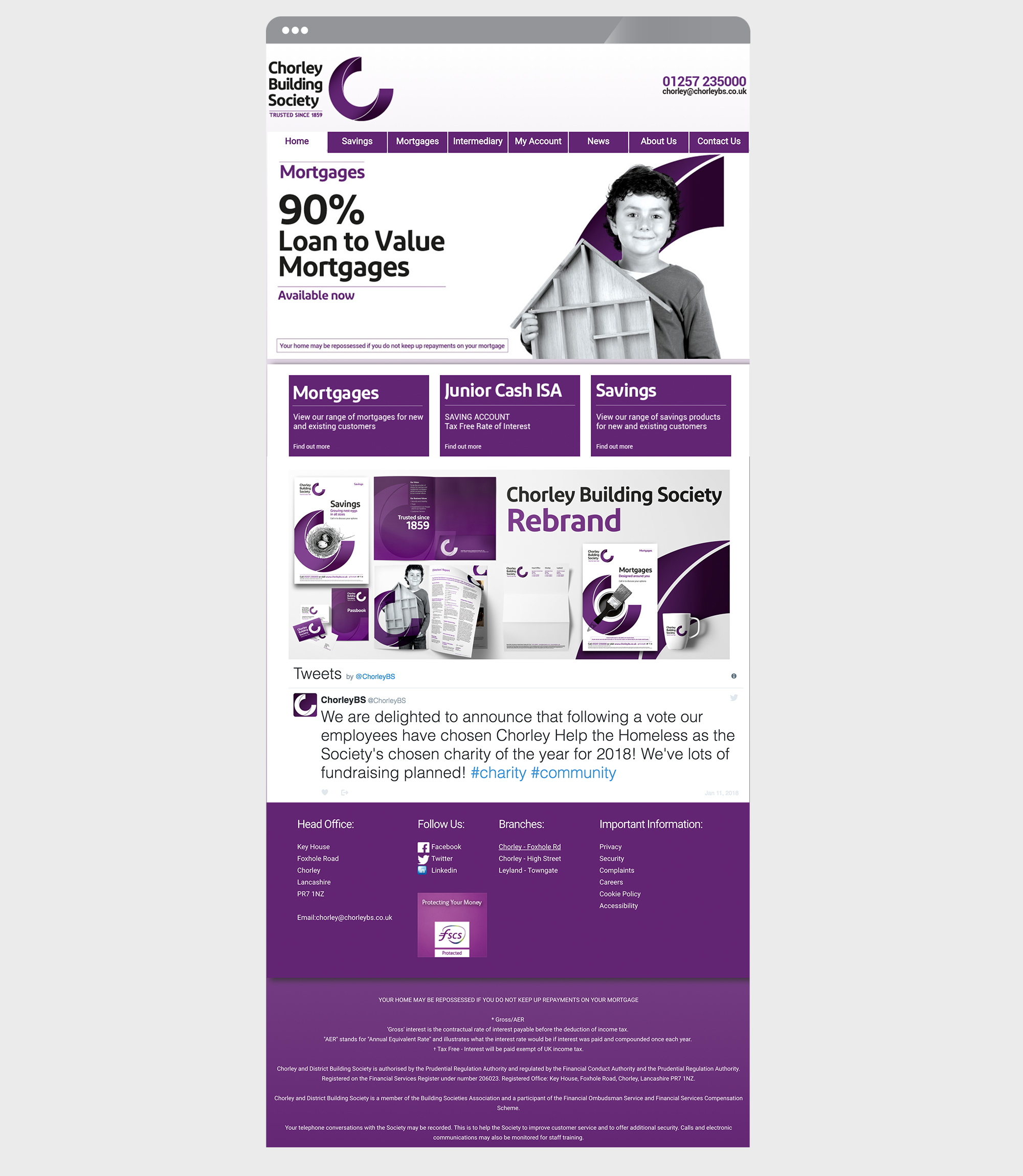 Chorley Building Society Website